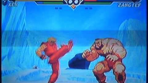 Capcom VS SNK 2 EO: Ken VS Zangief