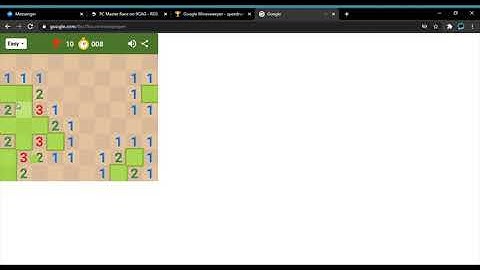 Google MineSweeper Speedrun Easy