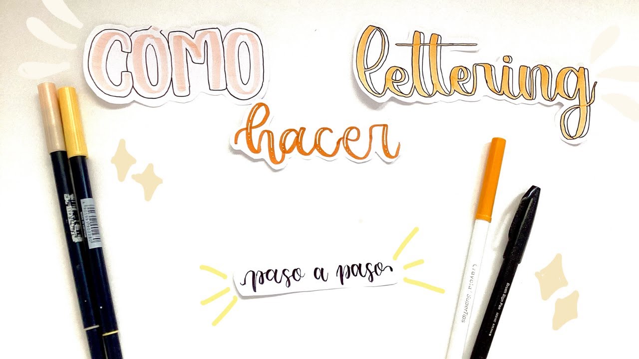 Como hacer lettering paso a paso 🌿 - YouTube