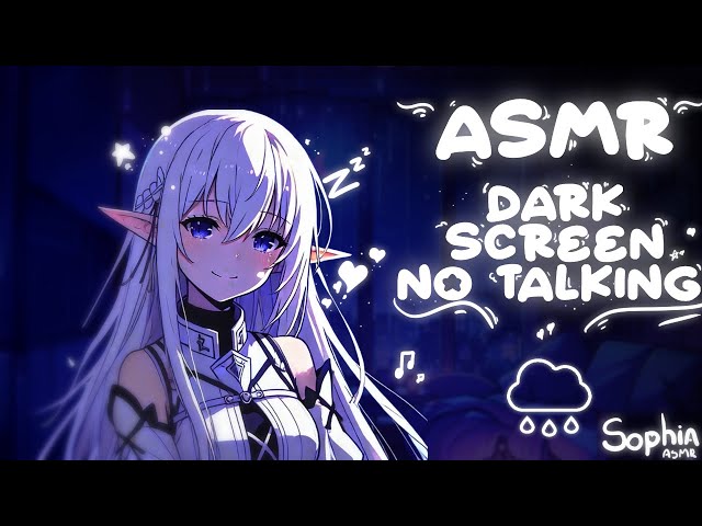 ASMR Relaxing Sounds with Dark Screen (no talking)