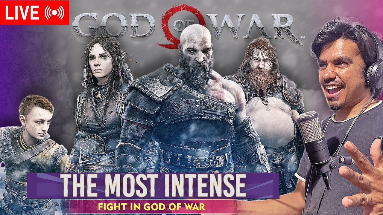 GOD OF WAR 🔥 The Most Intense Fight Ever | Live Gameplay | Kratos Full ...