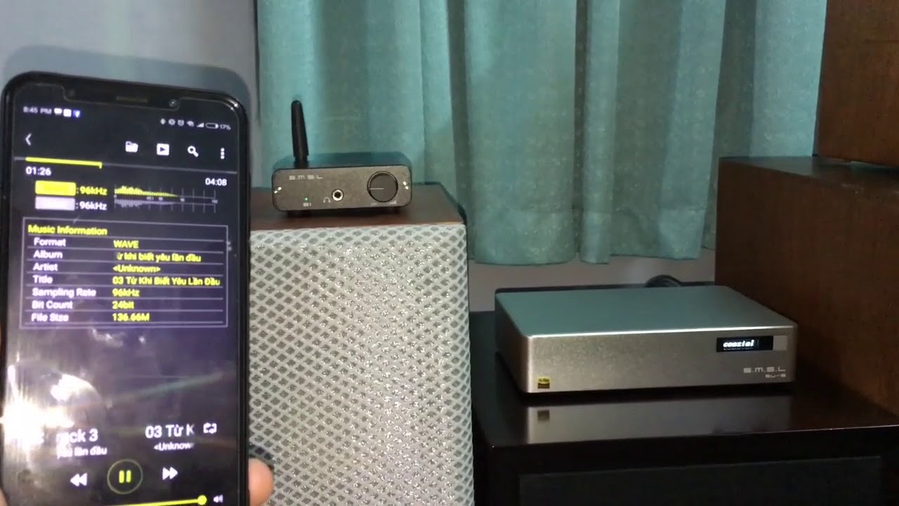 Hướng dẫn phối ghép SMLS-SU8 với SMSL-B1 làm Bluetooth