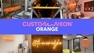 Orange LED Neon Light Signs | Custom Neon® Color Range