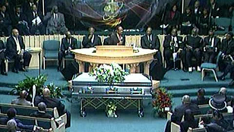 Pastor Donald Parson speaks at Pastor Macon Homego...