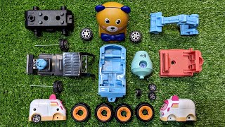 Attachment Of Model Car Vehicles Mixer Truck, Excavator, Amber Ambulance Emble Mini Car