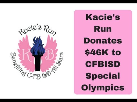 Kacie's Run Donation - June 7, 2018