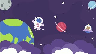 background animasi kartun bergerak || cartoon background loop planet luar angkasa