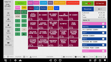 Seed Digital Menu for Clover - Coursing