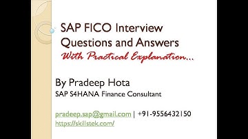 SAP FICO Interview Questions and Answers - Video 1 | Accounts Payable | MIRO, MIGO | GR/IR | PO