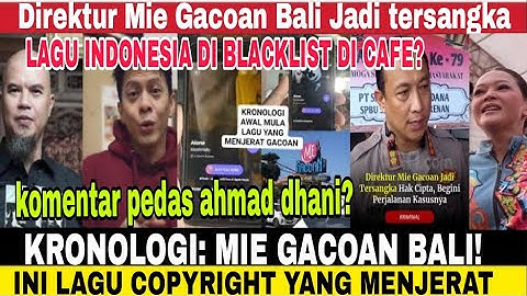 Ahmad Dhani tanggapi KRONOLOGI: INI LAGU COPYRIGHT YANG MENJERAT MIE GACOAN BALI! Agnez mo maia aril