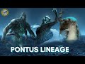 Pontus lineage and ocean depths