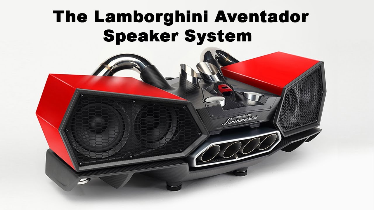 The Lamborghini Aventador Speaker System - YouTube