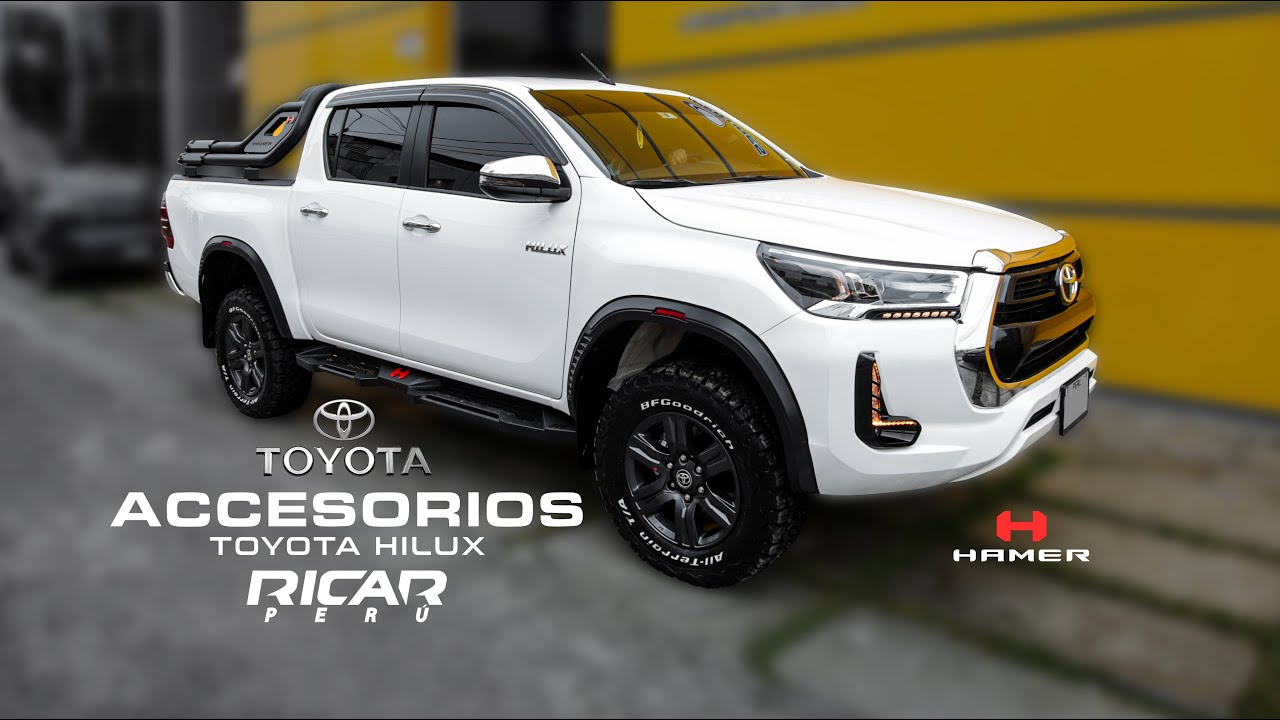 ACCESORIOS TOYOTA HILUX 2022 HIDROGRAFIA VEHICULAR ESTETICA