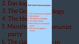 Karl Marxs Famous Book