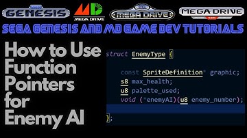 How to Use Function Pointers for Enemy AI: Sega Mega Drive / Genesis - Beginner Game Dev Tutorials