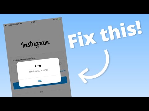 How to Fix Feedback Required on Instagram