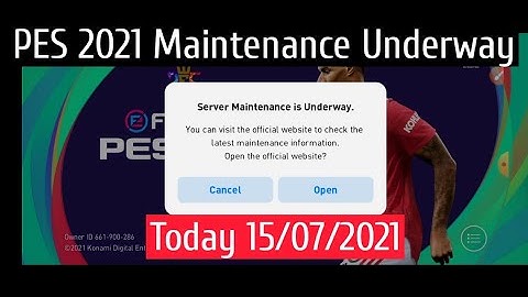 PES 2021 Again Server Maintenance Problem today. How to extended time 15/07/2021