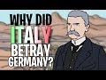 Why did Italy 'Betray' the German Empire? | Animated History