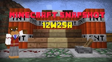 Minecraft Snapshot - 12w25a New Stairs, Villagers Changes, Teleporting, Bug Fixes & More (HD)