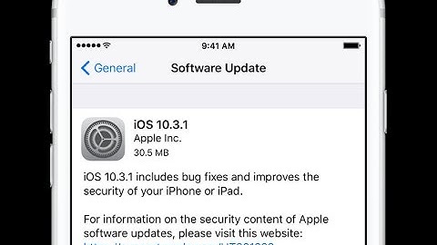 iOS 10.3.1 Update