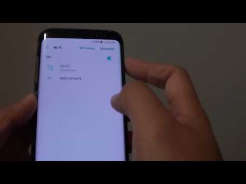 Samsung Galaxy S8: How to Join a Wifi Network