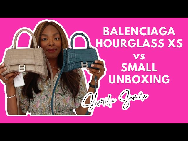 Balenciaga Red Croc XS Hourglass Bag Balenciaga