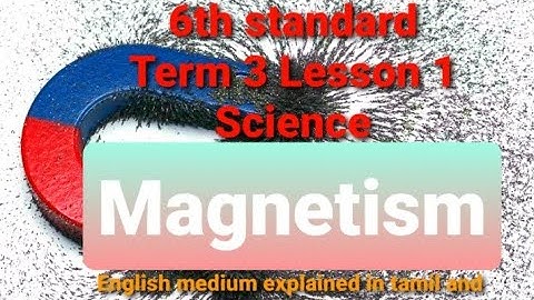 Magnetism/Science l 6th class l Samacheer kalvi l Term 3l explain in tamil&English l English medium