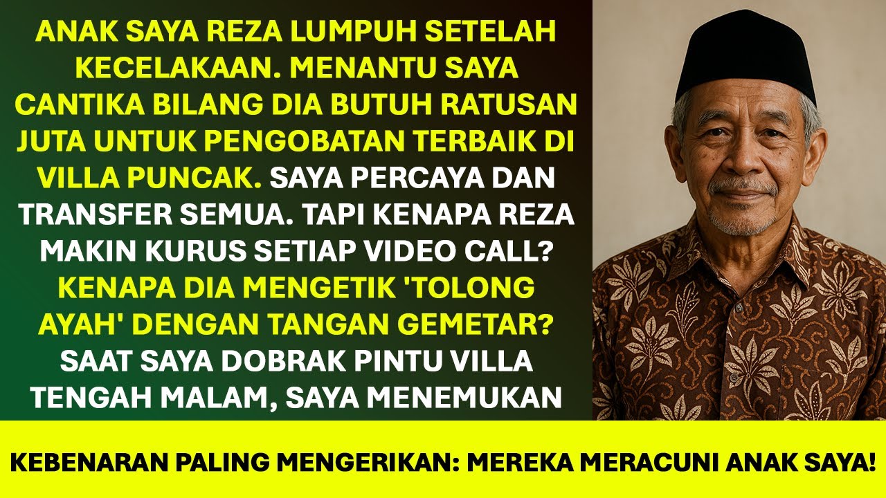 Menantu Perempuan Saya Meracuni Putra Saya Agar Lumpuh Dan Habiskan Uang Saya Untuk Kekasihnya