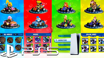 Crash Team Racing Nitro-Fueled on PS5 | Split screen (4 Players) Gameplay