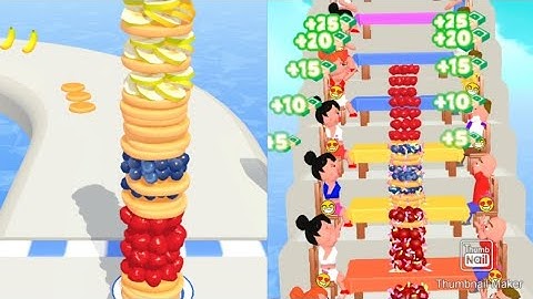 Pancake 🥞 Run ASMR Gameplay, Very relaxing and satisfying All Levels Gameplay Walkthrough Android