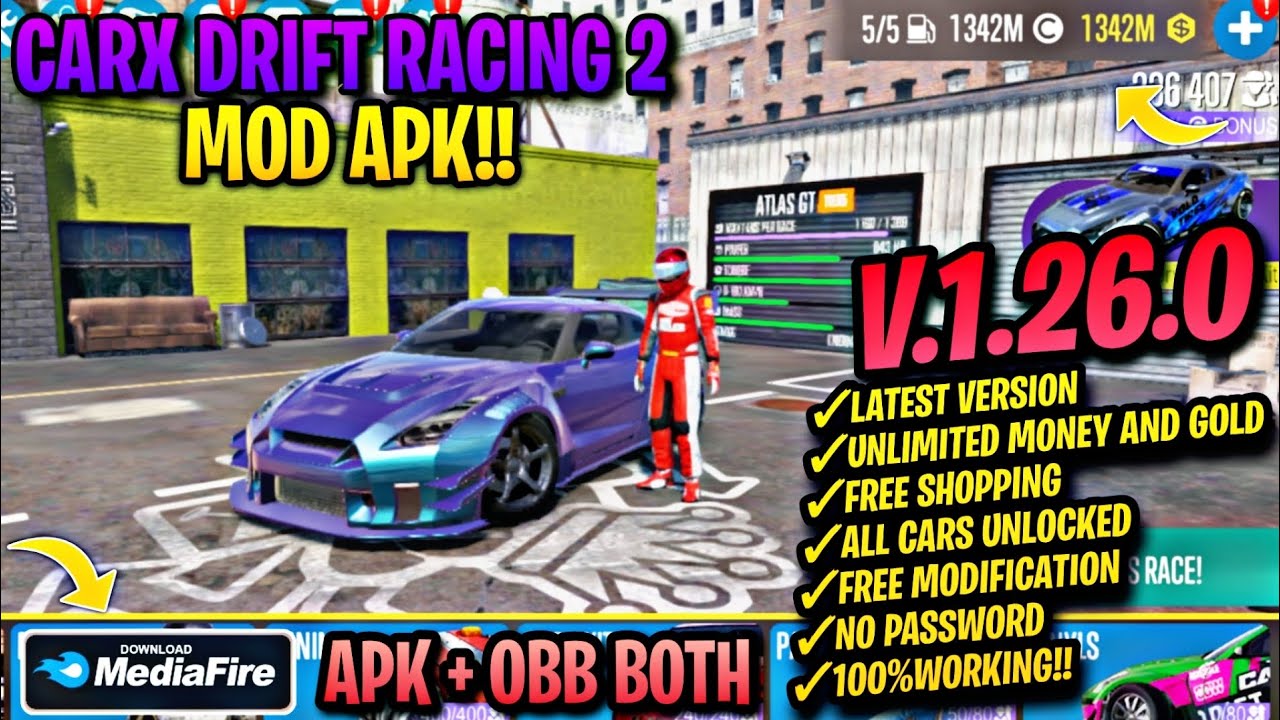 CarX Drift Racing 2 Mod apk v1.26.0 (Money/Gold/Cars Unlock)