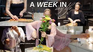 weekly vlog 💐 still learning to manage my routines | lots of cooking &amp; days at home