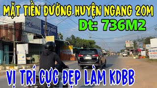 BÁN GẤP 20m NGANG, 2 MẶT TIỀN TRỤC ĐƯỜNG HUYỆN CÁCH TRUNG TÂM TP CHỈ 1KM