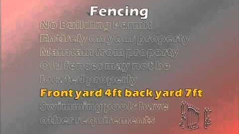 Codes To Know: Fencing