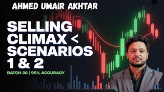 Ahmad Umair Akhtar | Batch 38 | Class 3 – Selling Climax Scenario 1 & 2 | Forex Trading Course