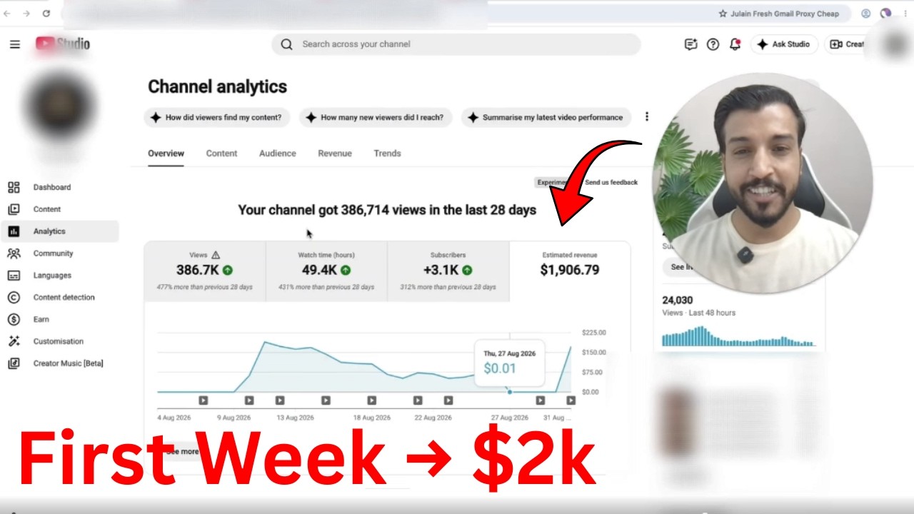 YouTube automation course preview