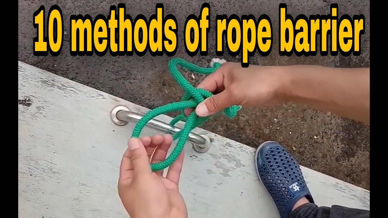 Installing Rope Barriers 10 methods of rope barrier | দড়ি বাধার ১০টি পদ্ধতি | shimu04 - YouTube