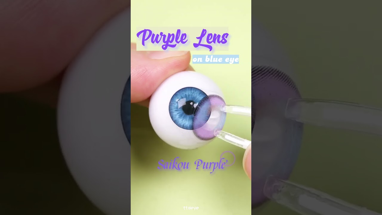 Purple Lenses on Blue Eyes | Dreamy Combination