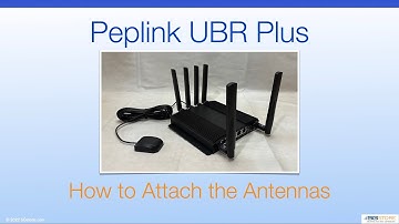 Peplink UBR Plus - How to Attach the Antennas