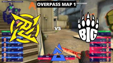 NIP vs BIG - MAP 1 OVERPASS - BLAST Premier Spring Groups 2021 | CSGO