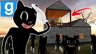 CARTOON CAT ARMY DESTROYS OUR HOUSE!  Garry's Mod Sandbox | JustJoeKing