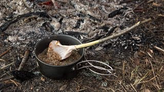 Как сделать ложку из бересты (How to make a spoon of bark) Как сделать ложку из бересты (How to make a spoon of bark)