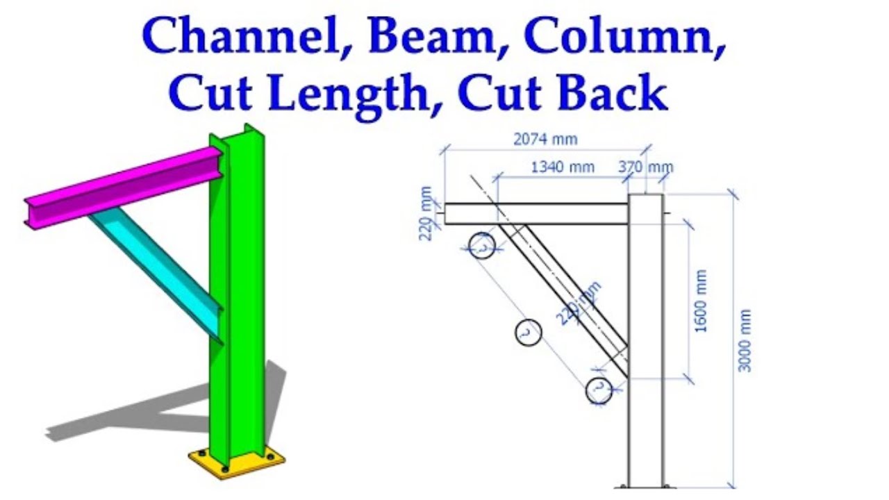 How to cut channel and beam any degree cut back YouTube