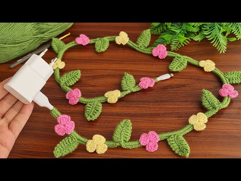Wow Beautiful Super Idea Easy Very Useful Crochet How To Crochet Charging Cable Vine Crochet