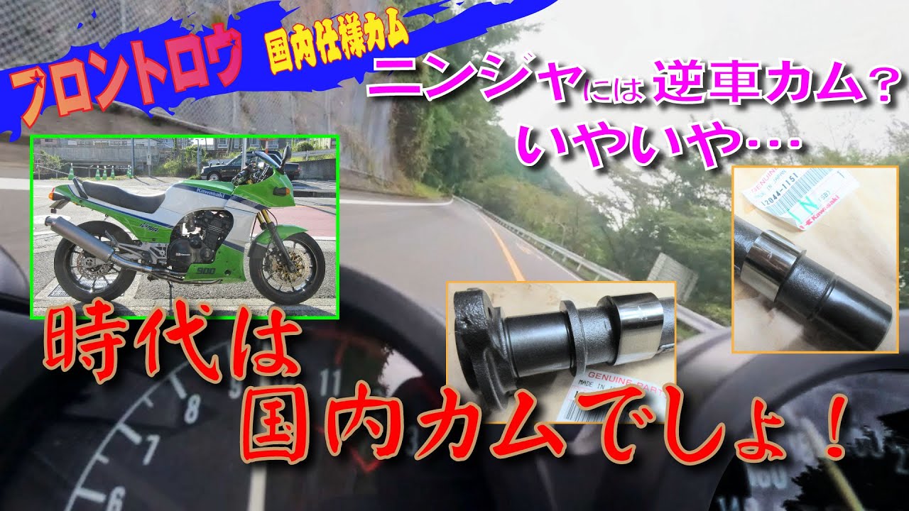 ド定番のフルパワー 逆車カムじゃないの？ GPZ900Rニンジャにあえての