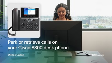 Park or retrieve calls on your Cisco 8800 desk phone