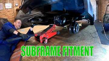 Rear Subframe Install - Classic Mini Workshop - Racing Green Pt.64