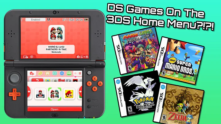DS Games On The 3DS Home Screen!? - How To Play DS Games On Your 3DS Home Screen! #3ds #homebrew