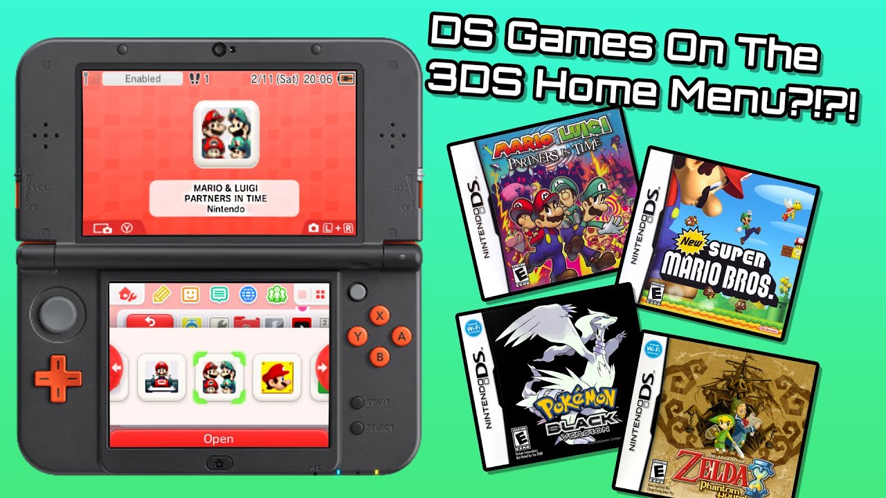 DS Games On The 3DS Home Screen How To Play DS Games On Your 3DS 