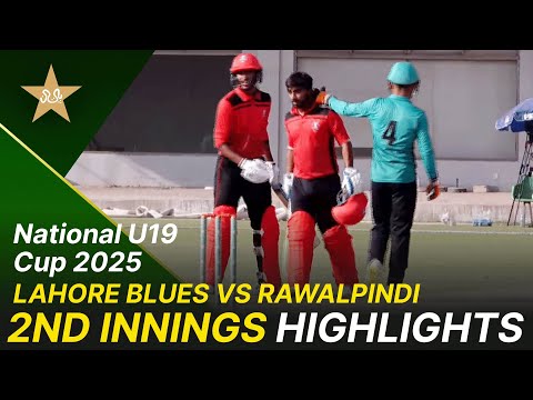 2nd Innings Highlights | Lahore Blues vs Rawalpindi National U19 Cup 2025 Final | MA2K